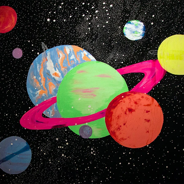 Solar system painting